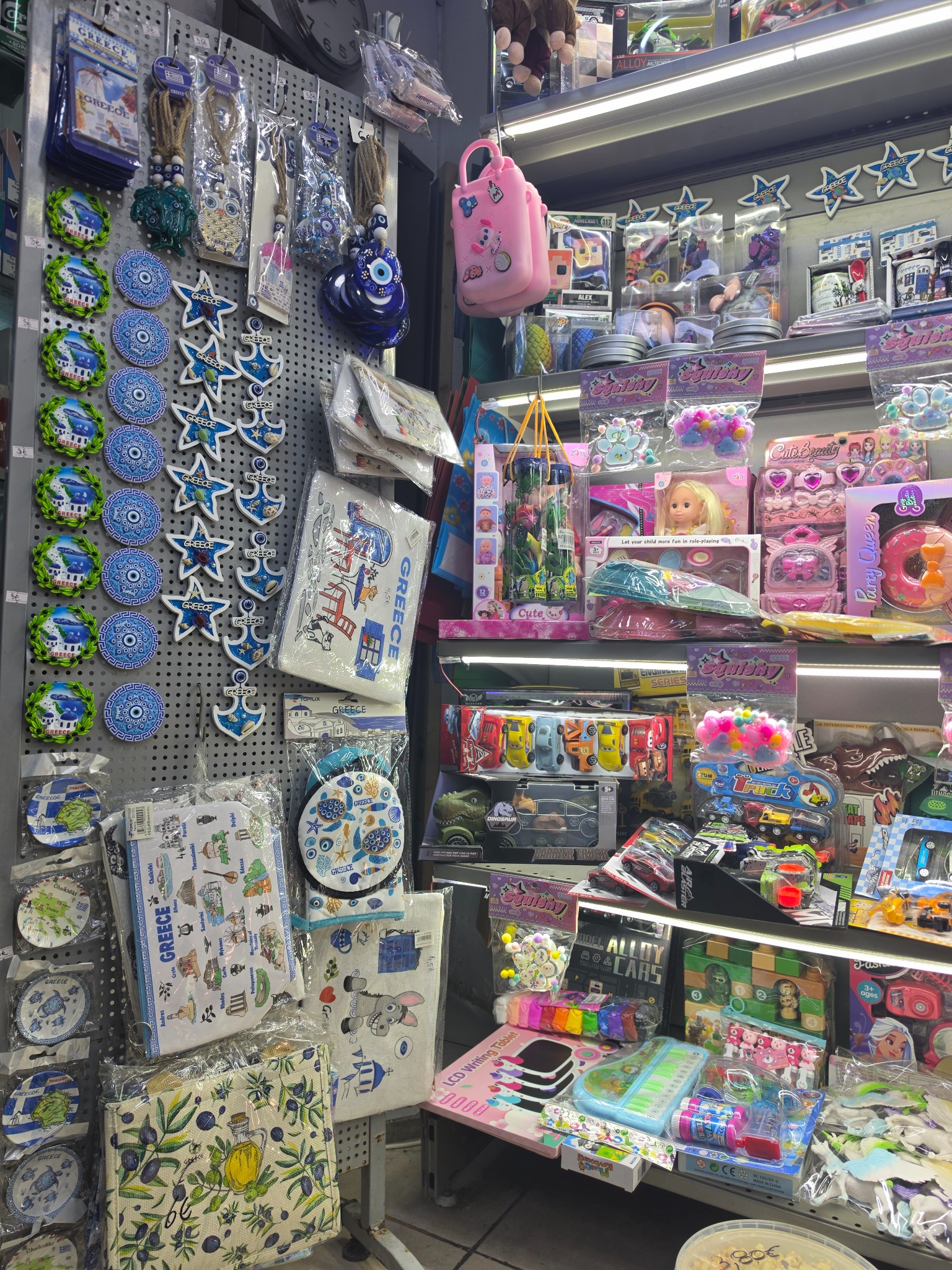 Toys and small souvenirs at Street Kiosk